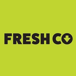 Logo for Freshco grocery store. Click here to go to their website.