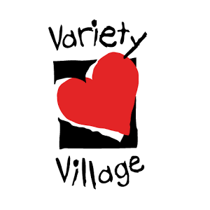 Logo for Variety Village. Click here to go to their website