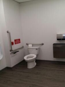 Image shows Danforth location's accessible washroom